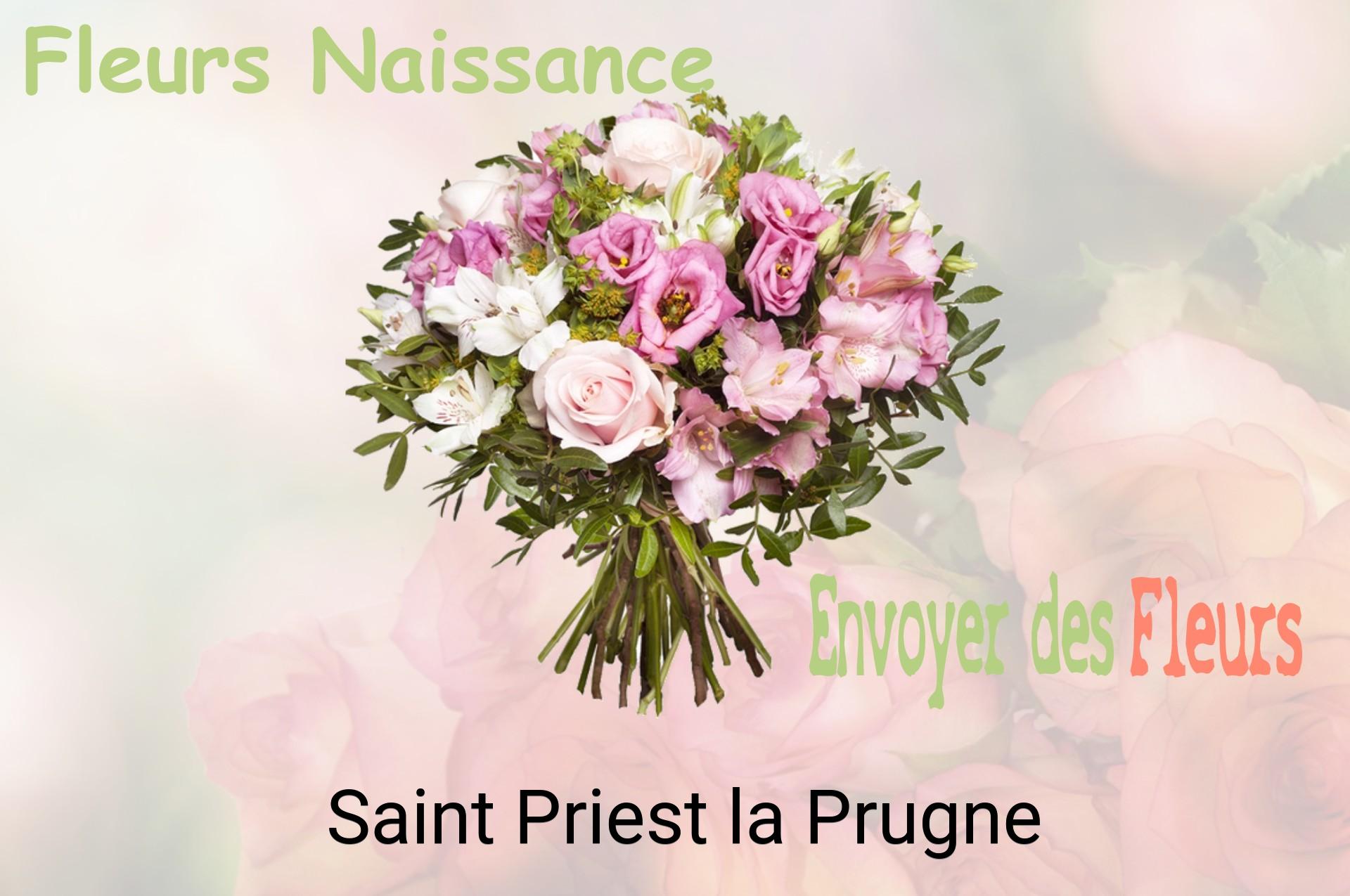 Bouquet de fleurs de naissance livré à Saint-Priest-la-Prugne