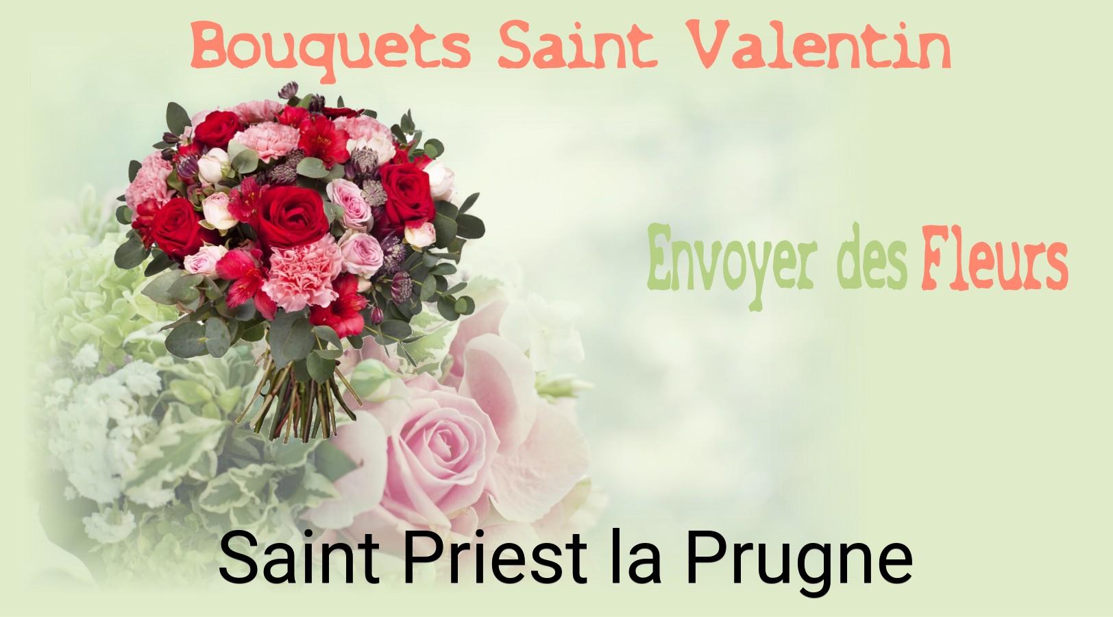 Roses de Saint-Valentin livrées à Saint-Priest-la-Prugne